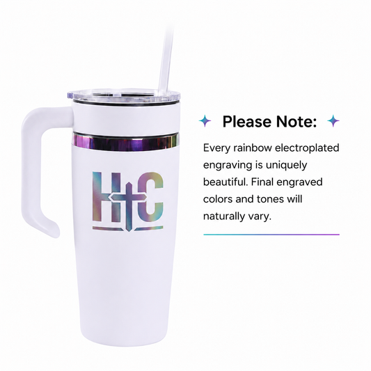 20 oz Rainbow Electroplated Tumbler