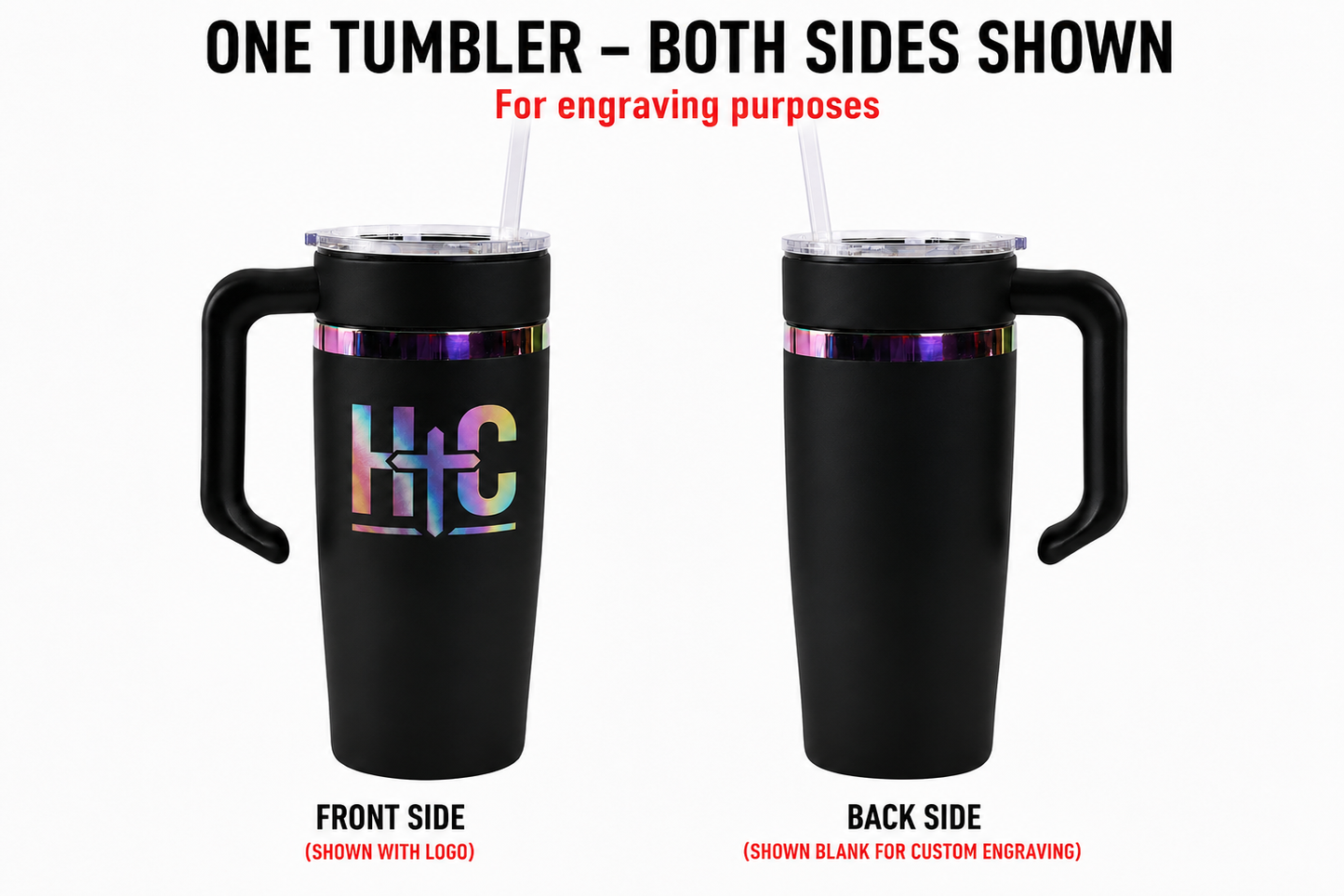 20 oz Rainbow Electroplated Tumbler